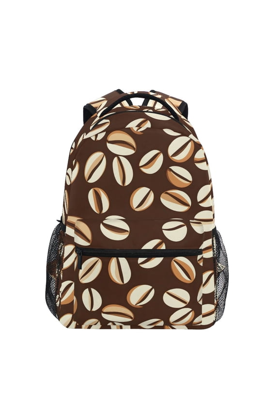 Stylish Backpack Coffee Beans Elementary Bookbag Personalized Laptop School Bags Travel Daypack