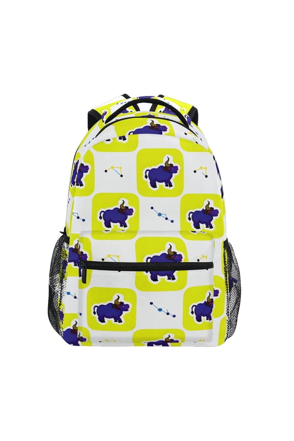 Stylish Backpack Constellation Taurus Elementary Bookbag Personalized Laptop School Bags Travel Daypack
