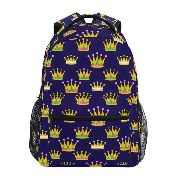 ALAZA Stylish Backpack Crown Pattern Elementary Bookbag Personalized Laptop School Bags Travel Daypack