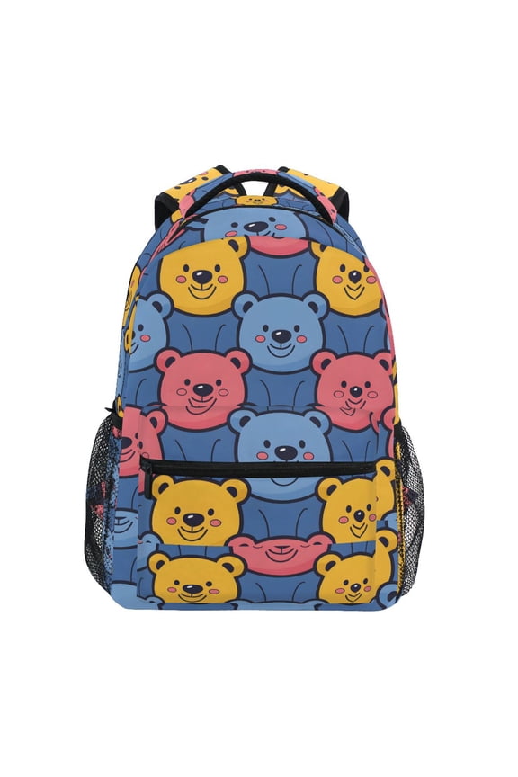 Stylish Backpack Cute Bears Elementary Bookbag Personalized Laptop School Bags Travel Daypack