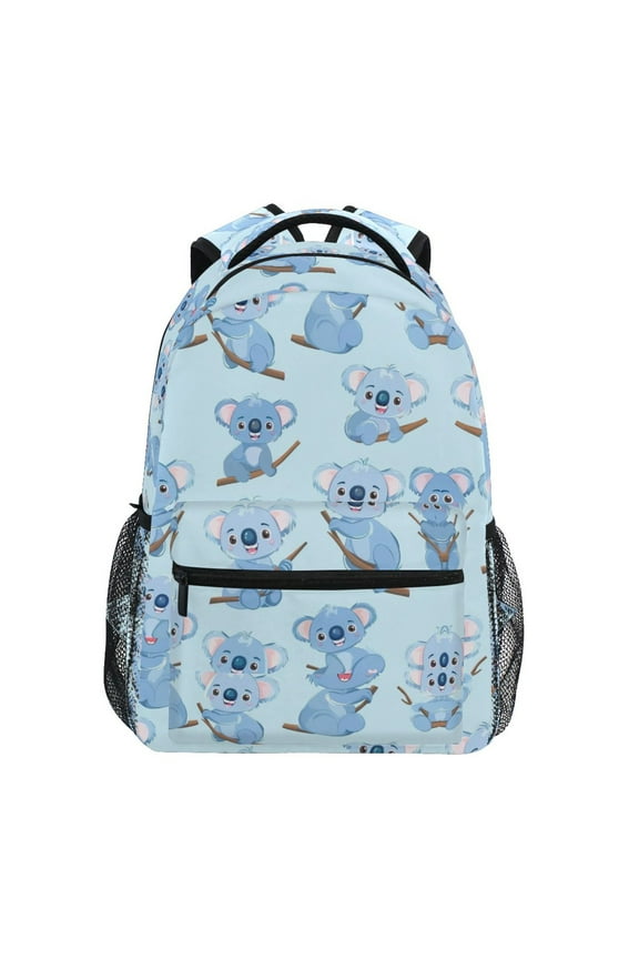 Stylish Backpack Cute Koalas Elementary Bookbag Personalized Laptop School Bags Travel Daypack