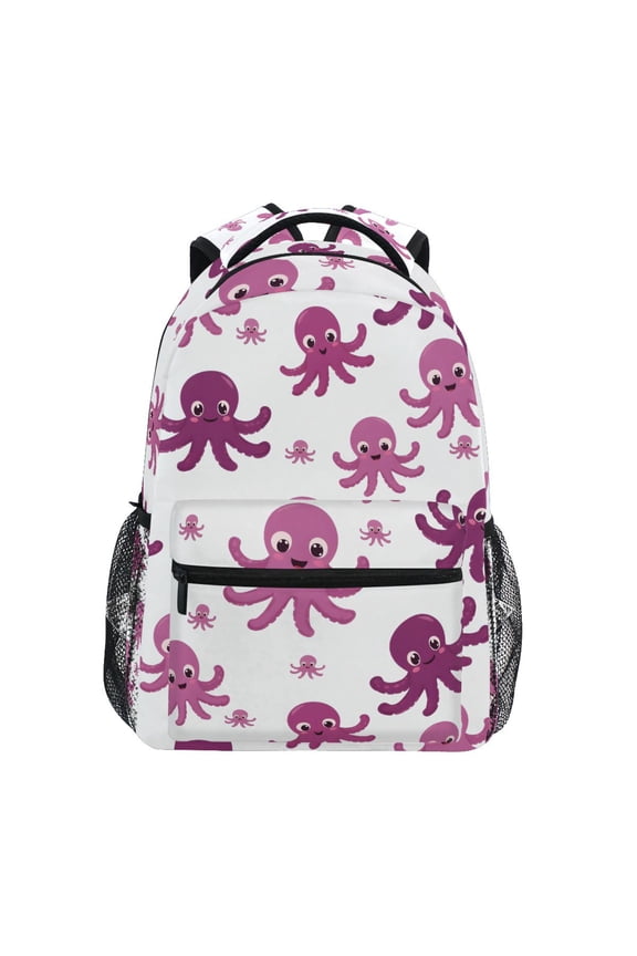 Stylish Backpack Cute Octopus Cartoon Elementary Bookbag Personalized Laptop School Bags Travel Daypack
