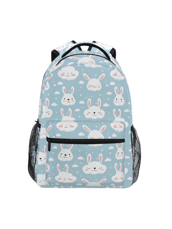 Kids Backpack Cute Rabbit Cloud Elementary Bookbag School Bags for Girls Boys Laptop Travel Student Daypack
