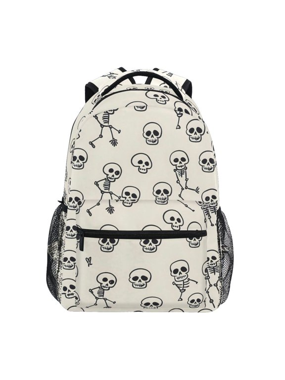 Kids Backpack Cute Skeleton Elementary Bookbag School Bags for Girls Boys Laptop Travel Student Daypack