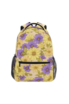 Stylish Backpack Daisy Retro Flower Elementary Bookbag Personalized Laptop School Bags Travel Daypack