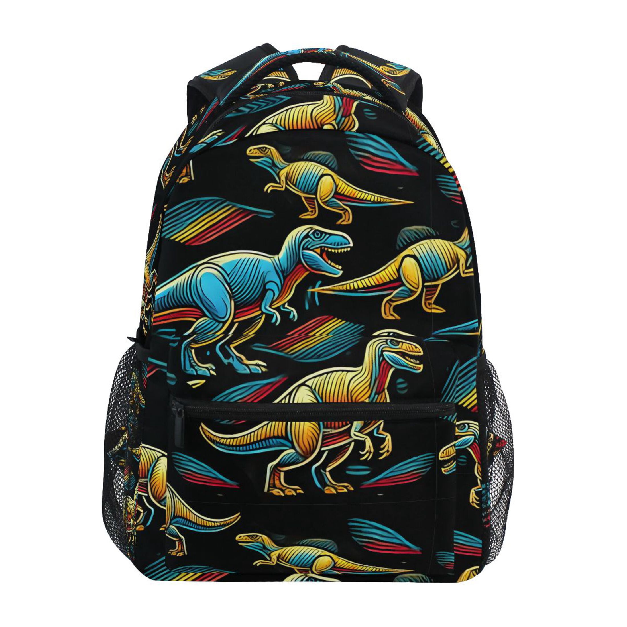 ALAZA Lightweight Dinosaur Backpack For School | 16 Inch Laptop Compartment | Water Resistant Polyester Bookbag For Teens - View #11