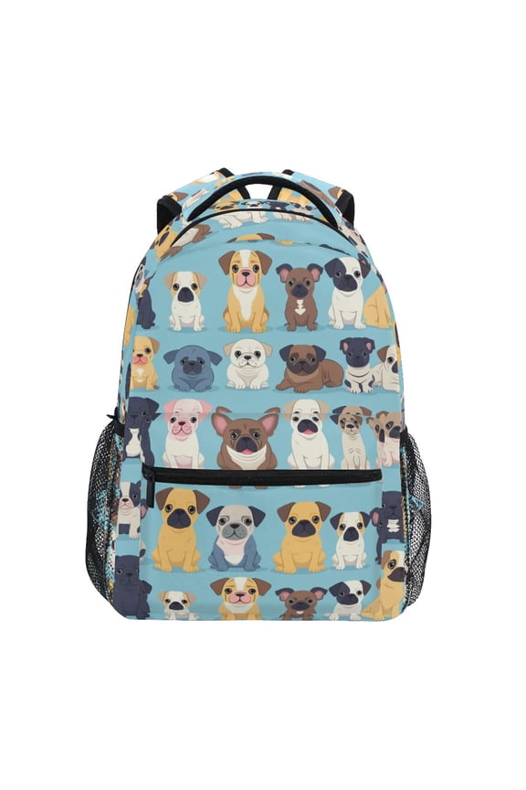 Stylish Backpack Doodle Animal Dog Elementary Bookbag Personalized Laptop School Bags Travel Daypack