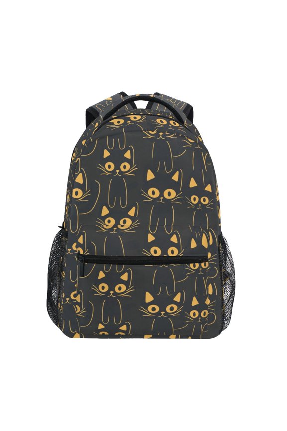 Stylish Backpack Doodle Cats Elementary Bookbag Personalized Laptop School Bags Travel Daypack