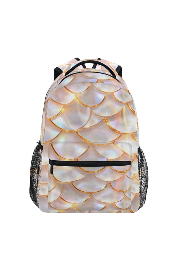 Stylish Backpack Dragon Scales Elementary Bookbag Personalized Laptop School Bags Travel Daypack