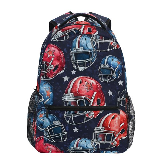 ALAZA Stylish Backpack Football Helmet Elementary Bookbag Personalized Laptop School Bags Travel Daypack