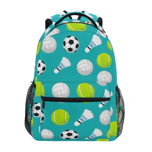 ALAZA Stylish Backpack Football Tennis Balls Elementary Bookbag Personalized Laptop School Bags Travel Daypack