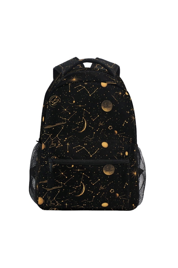 Stylish Backpack Galaxy Moon Boho Star Elementary Bookbag Personalized Laptop School Bags Travel Daypack