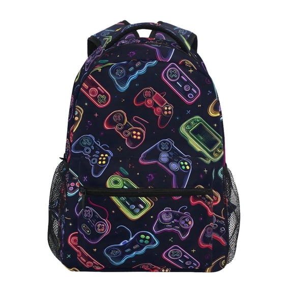 ALAZA Stylish Backpack Game Controller Elementary Bookbag Personalized Laptop School Bags Travel Daypack