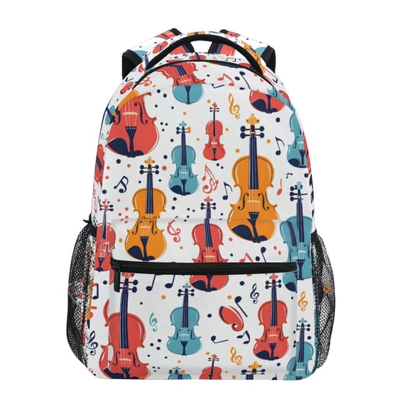 ALAZA Kids Backpack Guitar Music Notes Elementary Bookbag School Bags for Girls Boys Laptop Travel Student Daypack