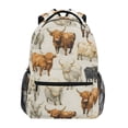 thumbnail image 1 of ALAZA Stylish Backpack Highland Cows Elementary Bookbag Personalized Laptop School Bags Travel Daypack, 1 of 6