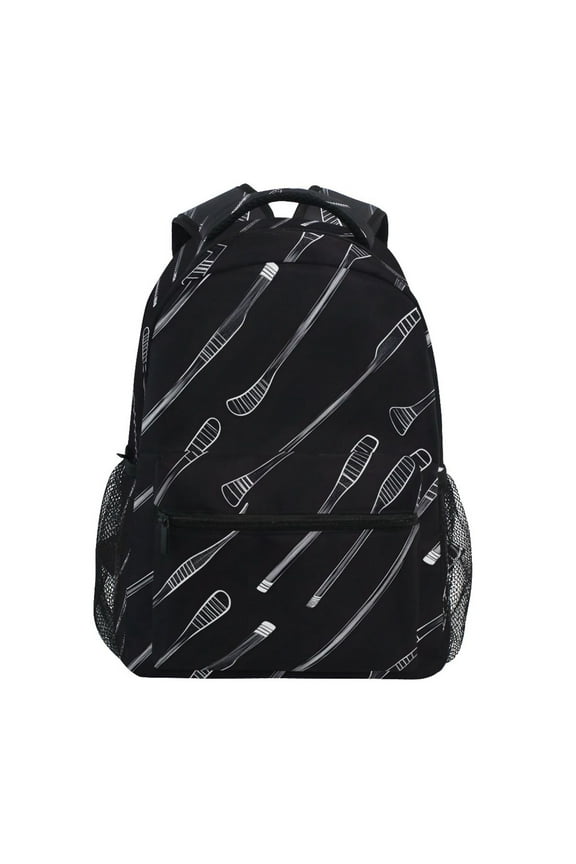 Stylish Backpack Hockey Sticks Elementary Bookbag Personalized Laptop School Bags Travel Daypack