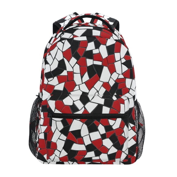 ALAZA Stylish Backpack Irregular Squares Elementary Bookbag Personalized Laptop School Bags Travel Daypack