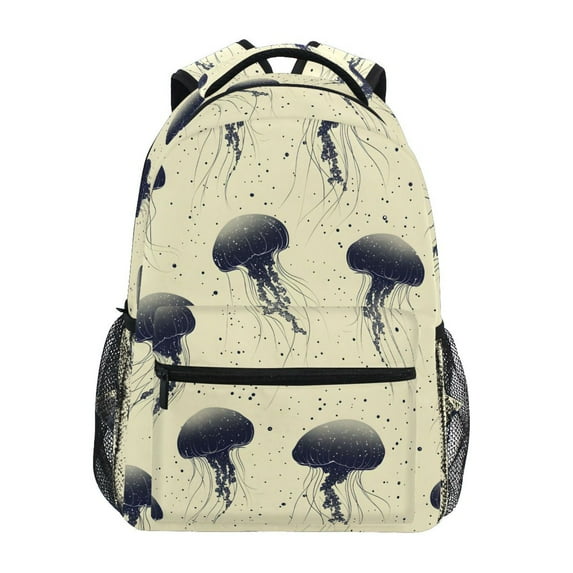 ALAZA Stylish Backpack Jellyfish Paint Elementary Bookbag Personalized Laptop School Bags Travel Daypack