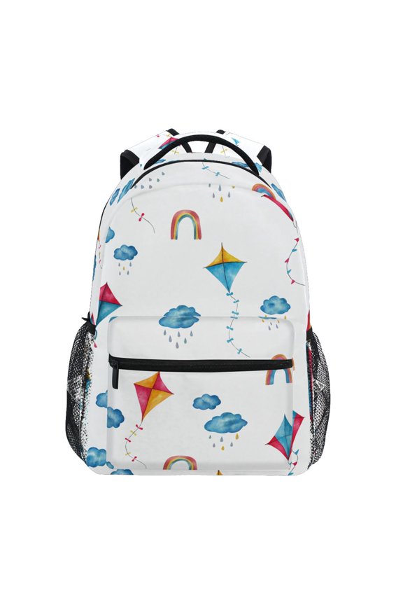 Stylish Backpack Kites Fly in Clouds Elementary Bookbag Personalized Laptop School Bags Travel Daypack