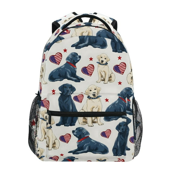 ALAZA Stylish Backpack Labrador Dogs Hearts Elementary Bookbag Personalized Laptop School Bags Travel Daypack