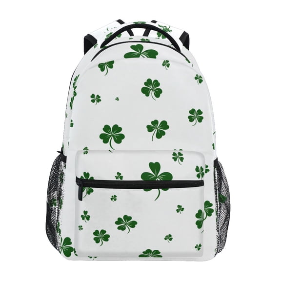 ALAZA Stylish Backpack Leaf Clover Elementary Bookbag Personalized Laptop School Bags Travel Daypack