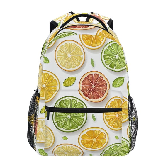 ALAZA Stylish Backpack Lemon Fruits Elementary Bookbag Personalized Laptop School Bags Travel Daypack