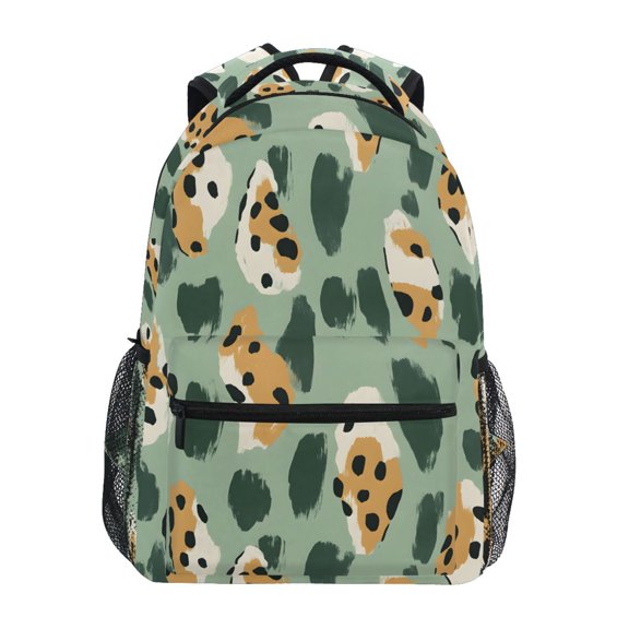 ALAZA Stylish Backpack Leopard Print Elementary Bookbag Personalized Laptop School Bags Travel Daypack