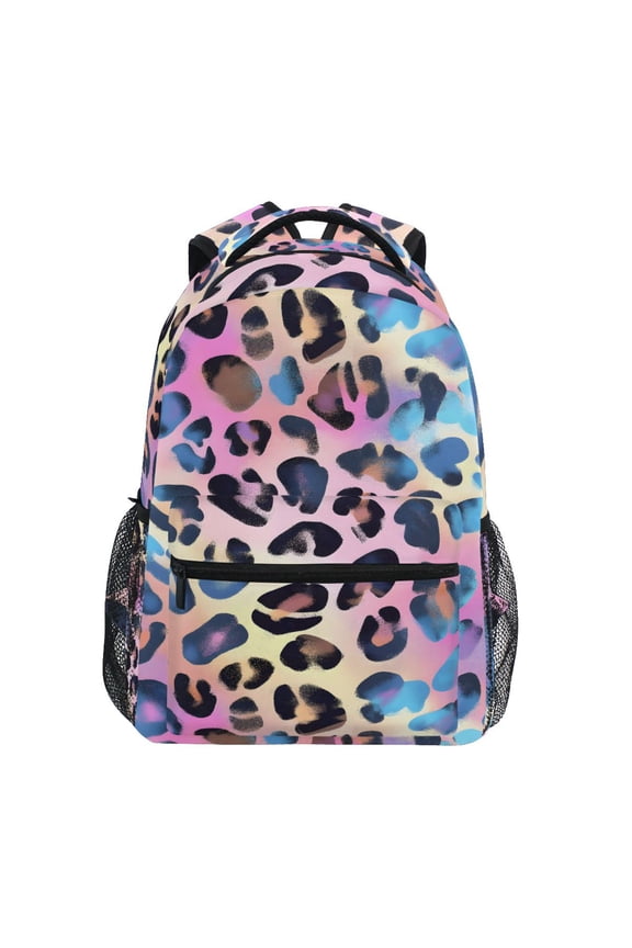 Stylish Backpack Leopard-a2 Print Elementary Bookbag Personalized Laptop School Bags Travel Daypack
