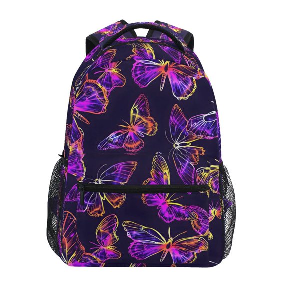 ALAZA Stylish Backpack Magic Butterfly Elementary Bookbag Personalized Laptop School Bags Travel Daypack