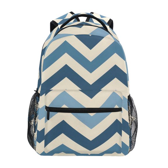 ALAZA Stylish Backpack Navy Lines Elementary Bookbag Personalized Laptop School Bags Travel Daypack