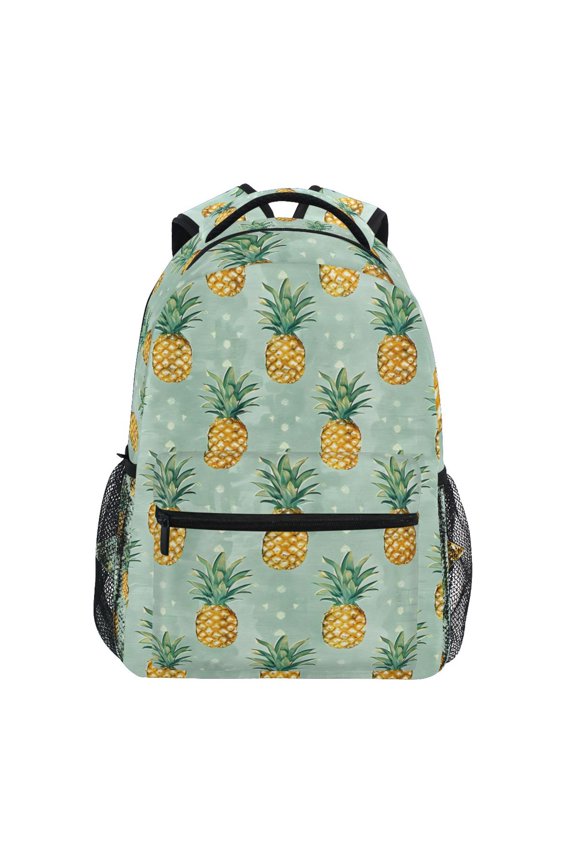 Stylish Backpack Pineapples Summer Elementary Bookbag Personalized Laptop School Bags Travel Daypack