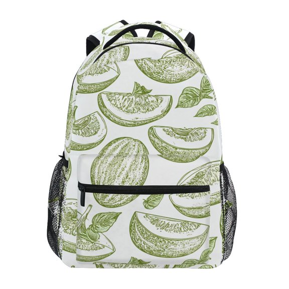 ALAZA Stylish Backpack Retro Fruits Drawing Elementary Bookbag Personalized Laptop School Bags Travel Daypack