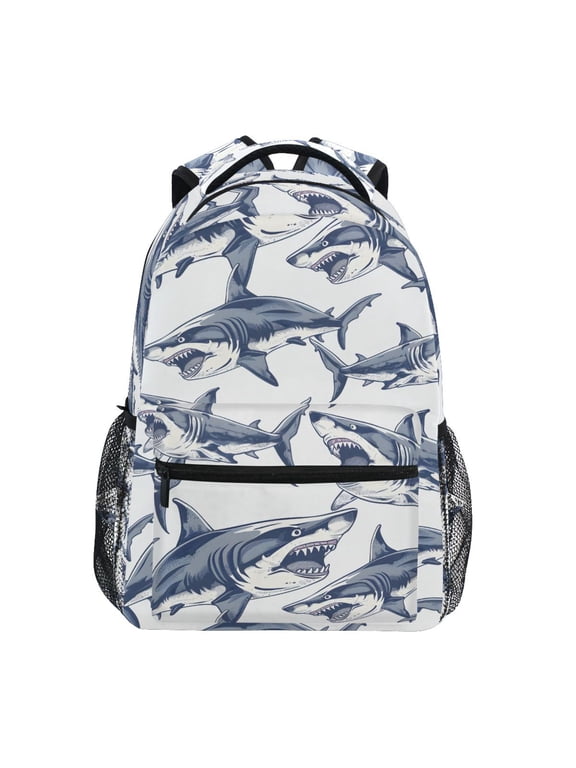 Kids Backpack Shark Elementary Bookbag School Bags for Girls Boys Laptop Travel Student Daypack