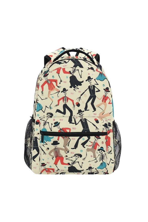 Stylish Backpack Skull Dancer Elementary Bookbag Personalized Laptop School Bags Travel Daypack