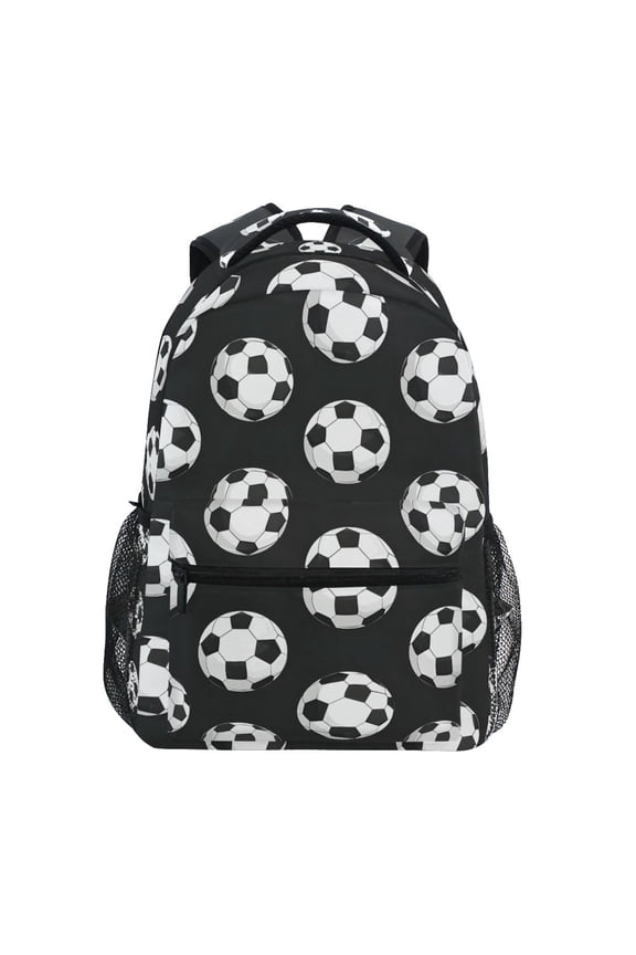 Stylish Backpack Soccer Balls Football-z2 Elementary Bookbag Personalized Laptop School Bags Travel Daypack