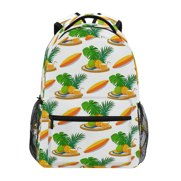 ALAZA Stylish Backpack Surfboard Summer Fruit Elementary Bookbag Personalized Laptop School Bags Travel Daypack