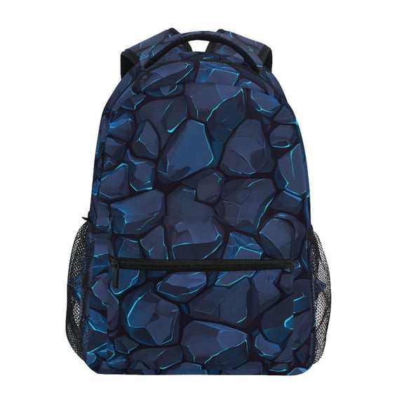 ALAZA Stylish Backpack Texture Cartoon Stones Elementary Bookbag Personalized Laptop School Bags Travel Daypack