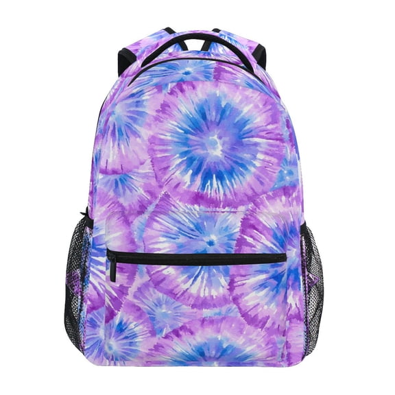 ALAZA Stylish Backpack Tie-dye Purple-p2 Elementary Bookbag Personalized Laptop School Bags Travel Daypack