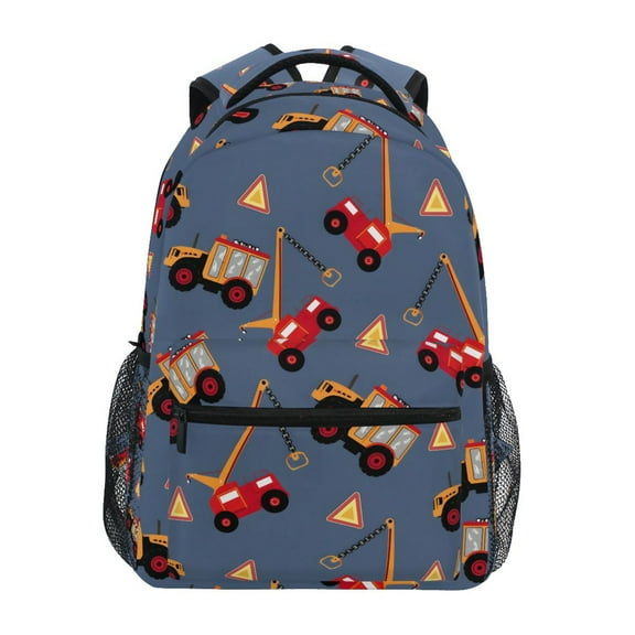 ALAZA Stylish Backpack Truck Cartoon Elementary Bookbag Personalized Laptop School Bags Travel Daypack