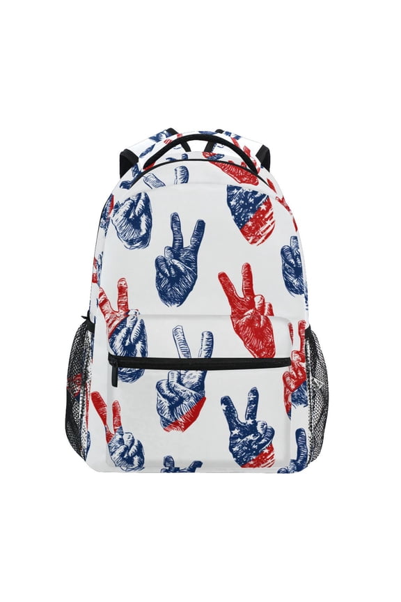 Stylish Backpack Winner Gesture Blue Elementary Bookbag Personalized Laptop School Bags Travel Daypack