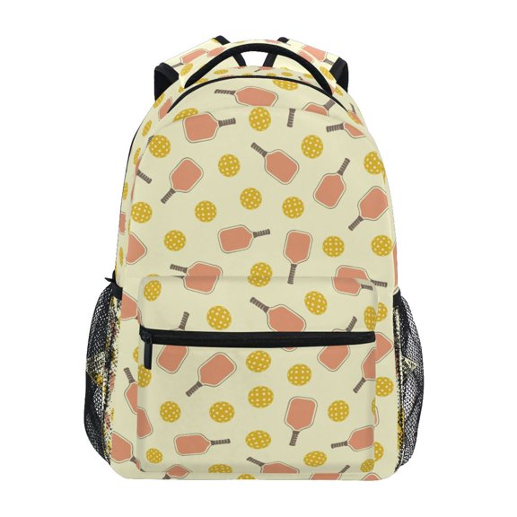 ALAZA Stylish Backpack Yellow Pickleball Balls Elementary Bookbag Personalized Laptop School Bags Travel Daypack