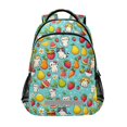 thumbnail image 1 of ALAZA Summer Animals and Fruit Backpack Elementary School Bag Bookbag Travel Rucksack, 1 of 7