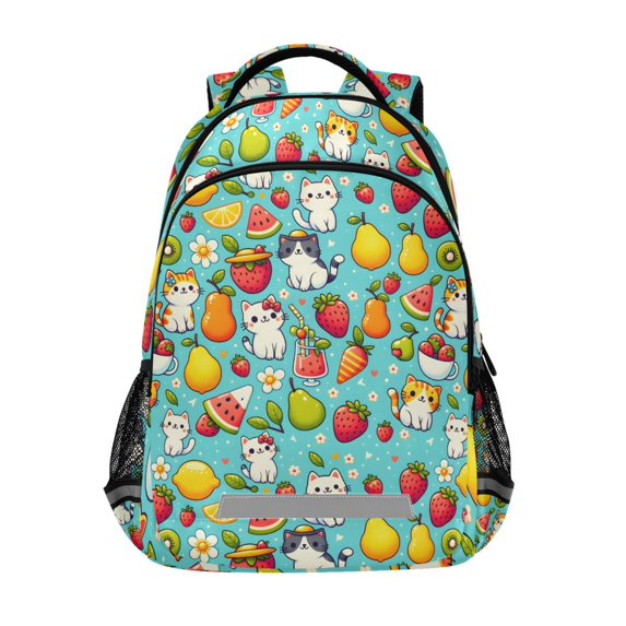 ALAZA Summer Animals and Fruit Backpack Elementary School Bag Bookbag Travel Rucksack