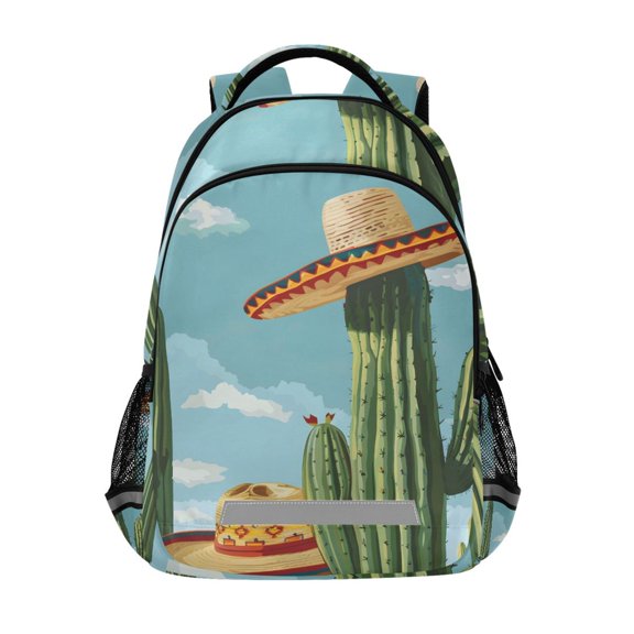 ALAZA Summer Cactus Backpack Elementary School Bag Bookbag Travel Rucksack