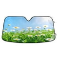thumbnail image 1 of ALAZA Summer Daisy Flower Pattern Windshield Sun Shade Car Foldable Visor Block UV Rays Protector 57"x31.5", 1 of 8