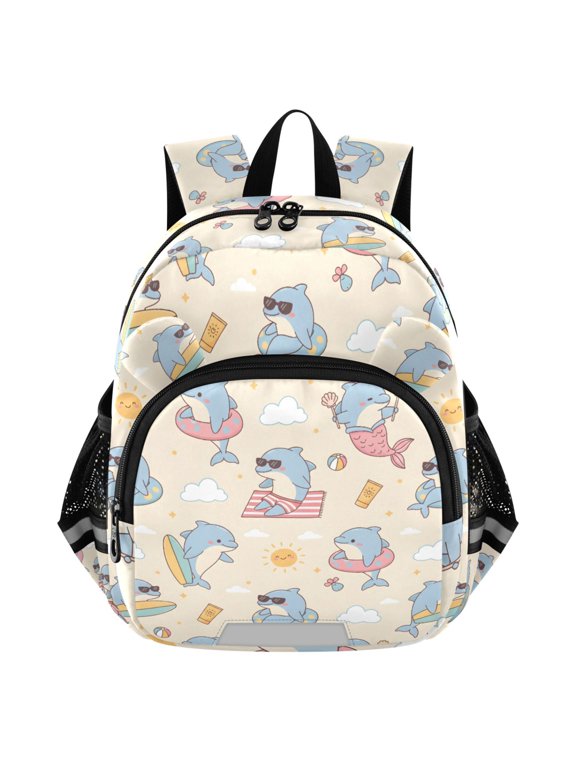 Summer Dolphin Mini Backpack School Bookbag Age 3-7 Small