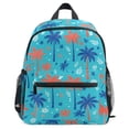 ALAZA Summer Palm Trees Pattern School Backpack Student Bookbag Mini ...