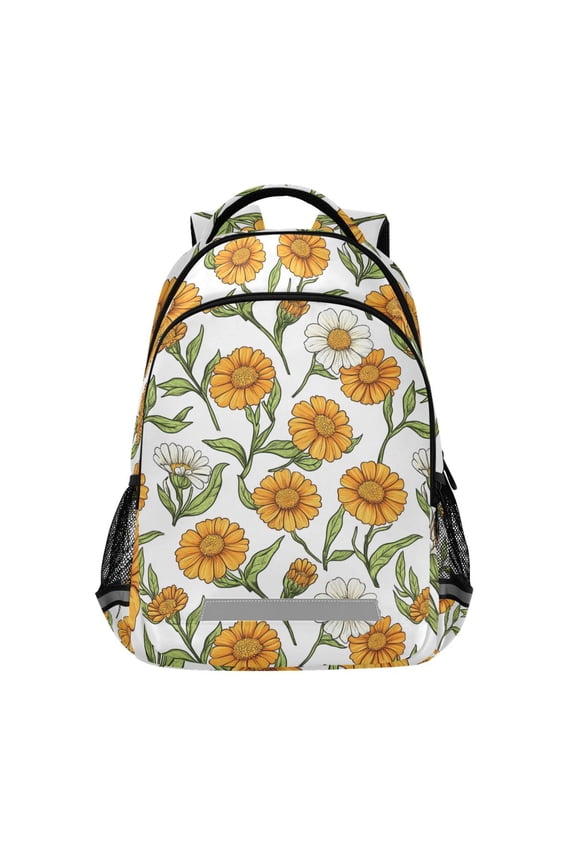 Summer Sunflower Backpack Elementary School Bag Bookbag Travel Rucksack