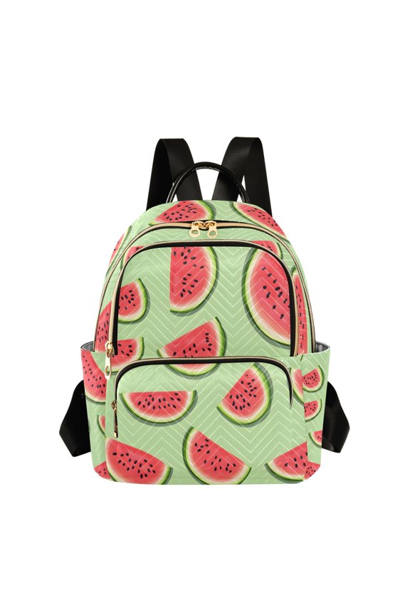 Summer Watermelons Womens Travel Laptop Backpack Large Daypack Ladies Shoulder Bags S