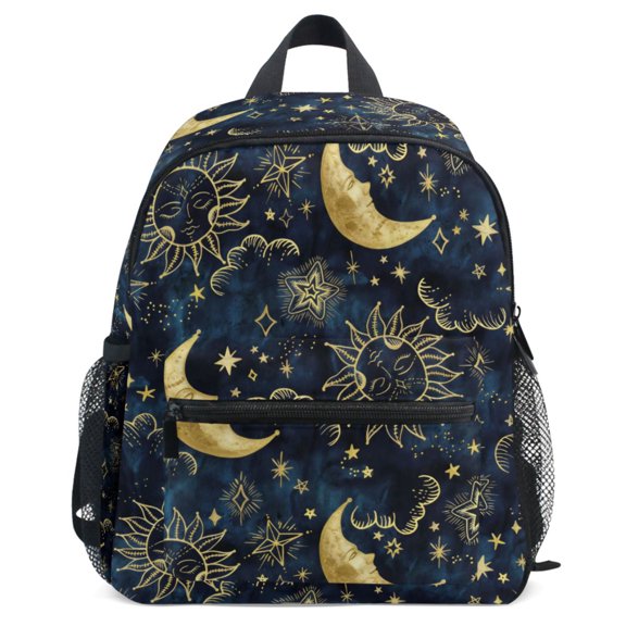 ALAZA Moon Boho Cosmos Astrology Pattern School Backpack Student Bookbag Mini Bag